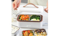 Insulated Electric Lunch Box Easy to Clean Portable Electric Lunch Box Leakproof for Office Workers, Students, School, Travel, Car