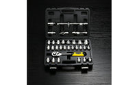 Ratchet and Socket Set Organized Socket Wrench Toolkit Strong Grip Mechanics Tool Set with Hard Shell Case for Amateur Mechanics, Garage, Workshop