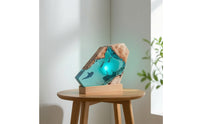 Ocean-Themed Resin Night Light Tabletop Epoxy Resin Night Light Sculptural Creative for Nightstand