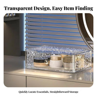 Multi-Compartment Makeup Box Elegant Design Cosmetic Organizer Large Capacity