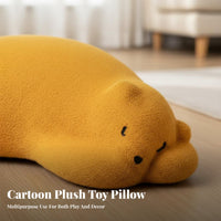 Cartoon design Sleeping Polar animal Chair Creative Design creatureShaped Seat Large Size Floor Stool Multi-Functional for Children, Parents, Living Room, Playroom, Bedroom
