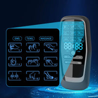 Multiple Modes Microcurrent Massage Device Adjustable Intensity EMS Muscle Stimulator Pain Relief for Home, Office, Travel