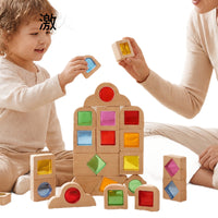 Translucent Acrylic Building Blocks for Kids Early Education