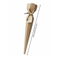 Ice Cream Cone Flower Box Includes Ribbon and Tag Korean Design Floral Cone Reusable Single Blossom Present Box for DIY Crafters, Graduation