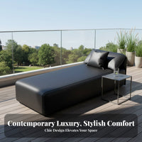 Modern Minimalist Design Elephant Ear Daybed Light Luxury Aesthetic Chaise Lounge Armless Indoor Furniture Ergonomic Shape for Apartment Dwellers, Homeowners, Living Room, Bedroom, Balcony, perusing corner