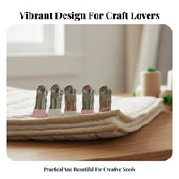10 Pieces Stainless Steel Textile Clips Rust-Resistant Sewing Clips Colorful Hemming Tool for Quilters, DIY Enthusiasts, Photo Display, Home