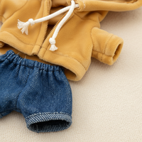 20cm Doll Clothes Set: Hooded Sweatshirt & Jeans for Cotton Dolls