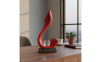Feng Shui Table Decoration Luxury Highlight Resin Wave Sculpture Abstract Wave Sculpture Distinctive Design for Living Room