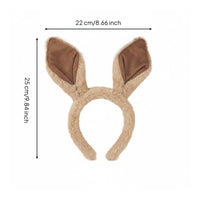 Horse Ears Headband Lightweight Foal Ears Hair Hoop Handmade Horse Costume for Women, Halloween