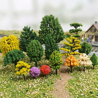 5-10cm Miniature Model Trees, Synthetic Material for Model Railway, Architectural, Crafting, Diorama Scenery, 5 Pieces