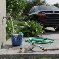 Washing Machine Hose Connector Easy Installation Washing Machine Hose Adapter Set Threaded Tap Converter Brass Construction