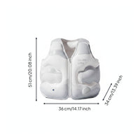Comfortable Inflatable Swim Vest Lightweight Swim Vest with Zipper Easy to Carry Buoyancy Aid Compact for Beginners