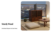 Small Coffee Table with Storage Minimalist Design Household Furniture Multi-Functional for Apartment Dwellers, Students, Living Room, Bedroom, Balcony