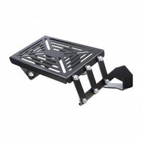 Folding Tail Luggage Rack Aluminum Build Sliding Rear Luggage Rack Matte Rear Carrier Bracket for Motorcycle Riders