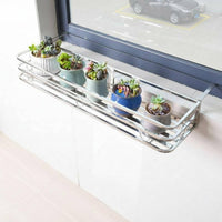 Space-Saving Hanging Railing Planter Easy Installation Railing Planter Basket Rust-Resistant Flower Pot Shelf Decorative Design for Gardeners, Apartment Dwellers, Homeowners, Balcony, window sill, Porch, Fence