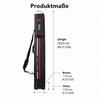 Rod Bag for Catfish Anglers, Waterproof Fishing Tackle Bag made of Textile, Robust Rod Case for Spinning Rods