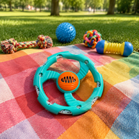 Dog Toy, Chew Toy, Ball, Rubber, Durable, Floats in Water, Relieves Lack of Exercise, For Puppies to Large Dogs, Blue, Orange