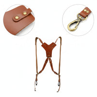 Leather Camera Harness Heavy-Duty Camera Harness with Y-Back Rugged Long-Lasting for Wedding Photographers, Weddings