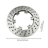 Go Kart Brake Disc Perforated Kart Brake Space-Saving Disc Hardware