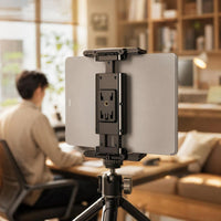 Holder with 1/4-Inch Screw Holes Universal Tripod Mount reversibleOrientation Phone Tripod Mount for Content Producers, Livestreaming, Mobile Filming