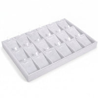 Jewelry Organizer Tray Suede-Like Jewelry Display Tray Open-Top Velvet for Women, Drawer, Dresser