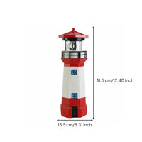 Solar Lighthouse Weather Resistant Solar Lighthouse Lamp Weatherproof for Patio