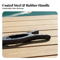 Kayak Anchor Clamp Toothed Clamps Automatic-Locking Boat Clamp Watercraft Grip Anchor Secure Anchoring Watercraft Docking