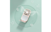 Foldable Pocket Fan 3 Speed Settings Mini Desk Fan with Mirror for Office, Women