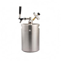 Stainless Steel Mini Keg Handhold Cutouts Modest Brew Container Keg Connector Fittings Drink Container