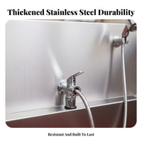 Stainless Metal Pet Washing Station Grooming Wash Basin Easy to Clean Stainless Steel Grooming Tub Heavy Duty Professional Dog Washing Station