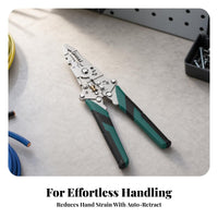 Cutting Foldable Wire Stripper Pliers Crimping Multi-Function Stripping Pliers Compact Folding Wire Stripper Winding for Electricians