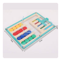 Child-Centered Inspired Four Color Reasoning Game Logical Thinking Exercise Color Sorting Maze Develops Fine Movement Skills Educational Toy Hand-Eye Coordination for Classroom