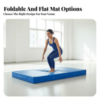 Thick Tumbling Mat Foldable Design Folding Tumbling Mat Shock Absorbing Thick Crash Pad for Gymnasts, Athletes, Gymnastics, Gymnasium, Training Center