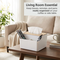 Multifunction Tissue Box Holder, Tissue Paper Holder Dispenser, Modern Tissue Box Organizer, Tissue Box for Living Room, Stylish Tissue Box Holder