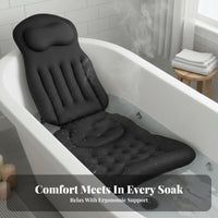 Full Full-Length Bath Mat Machine Launderable Full Full-Length Bathtub Mat Mesh Bath Lounger Additional Thick Padding Non-Slip
