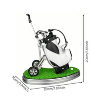 Miniature Golf Vehicle Pen Set Creative Gift Golf Bag Pen Holder 3 Color Writing Colors Office Supply for Supervisor