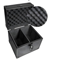 Portable Handle PSA Card Storage Box Lockable Clasp Aluminum Card Case Hard Shell Shockproof for Collectors, Travel