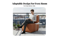 Minimalist design Upholstered Single Sofa space-saving Size cumulusShaped Armchair Easy-to-Clean Fabric Indoor Furniture Creative stand apartline for Small Apartment Dwellers, Design aficionados, Living Room, Balcony, Bedroom, perusing Corner