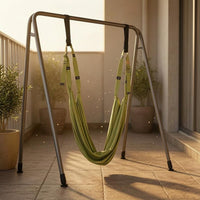 Doorway Mounted Suspended Stretching Strap Black Loops Inversion Strap High Strength Mind-Body Practice Swing Adjustable