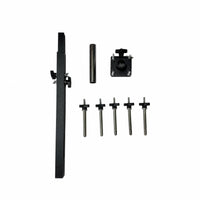 Multi-Post Percussion Bar with Mounting Posts Matte Black Accessory Mounting Bar Adjustable Percussion Mount Wear-Resistant for Stage, Recording Studio