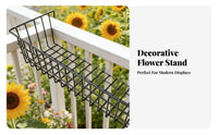 Mobile with Wheels Freestanding Gridwall Display Floor-Standing Design Plant Stand Multi-Functional Shelving Unit Easy to Install for Apartment Dwellers, Homeowners, Balcony, Living Room, Flower Shop, Exhibition