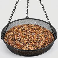 Outdoor Feeder and Bath with Clamp-On Mount, Geometric Yard Decor, 3 Stations with Tray and Bath