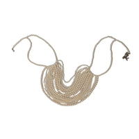 Bridal Pearl Body Chain Layered Pearl Shoulder Chain Beaded Chest Harness Elegant for Performers