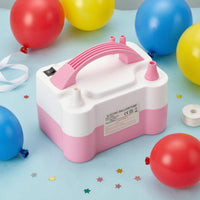 AC Powered Electric Balloon Pump Multiple Nozzles Two Nozzle Balloon Pump Built-in Handle