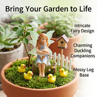Cartoon Fairy Garden Mini Ducks, Multi-Color Mini Resin Animals for Indoor Decor, Micro-Landscape & Pond, Glow in Low Illumination Animal Figurines