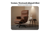 Highspine Reclining managerial Chair Adjustable Headrest Highspine Reclining Armchair Padded Armrests Easy Assembly for Managers