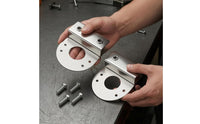 2 Pieces No-Drill Underwater Light Bracket Direct Install Clamp-Style Mounting Bracket 1.5 Mm Thick Hardware for Water Feature