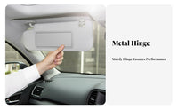 Sun Visor Mirror Cover PC Material Car Vanity Mirror Lid Easy Installation Automotive Interior Part