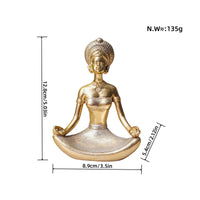 Gold Meditation Figurines