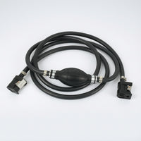 Quick-Connect Outboard Fuel Line with Primer Bulb Rubber Hand Fuel Pump Assembly Reinforced Compressible Bulb Pump with Hoses Lightweight for Mariners